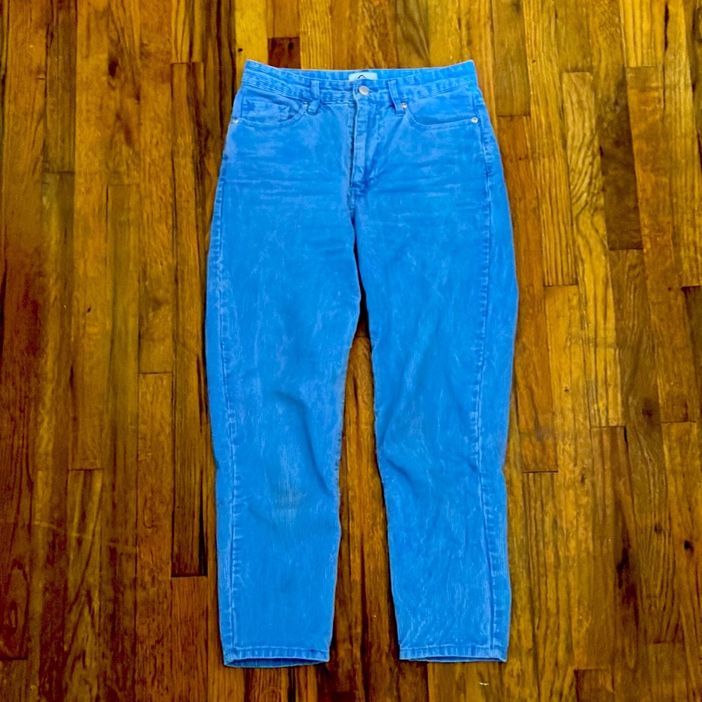 Women’s Quicksilver Blue Corduroy Cropped Pants